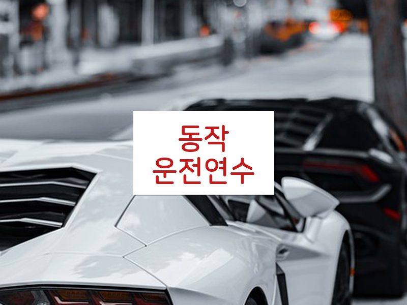 동작운전연수 후기
