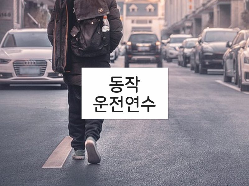 동작운전연수 후기