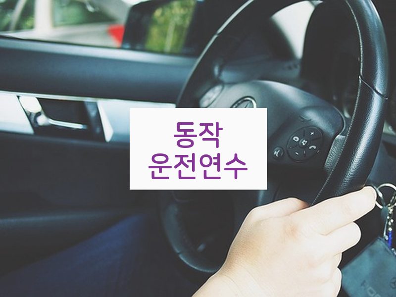 동작운전연수 후기