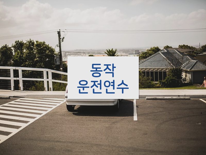동작운전연수 후기