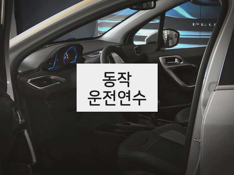 동작운전연수 후기