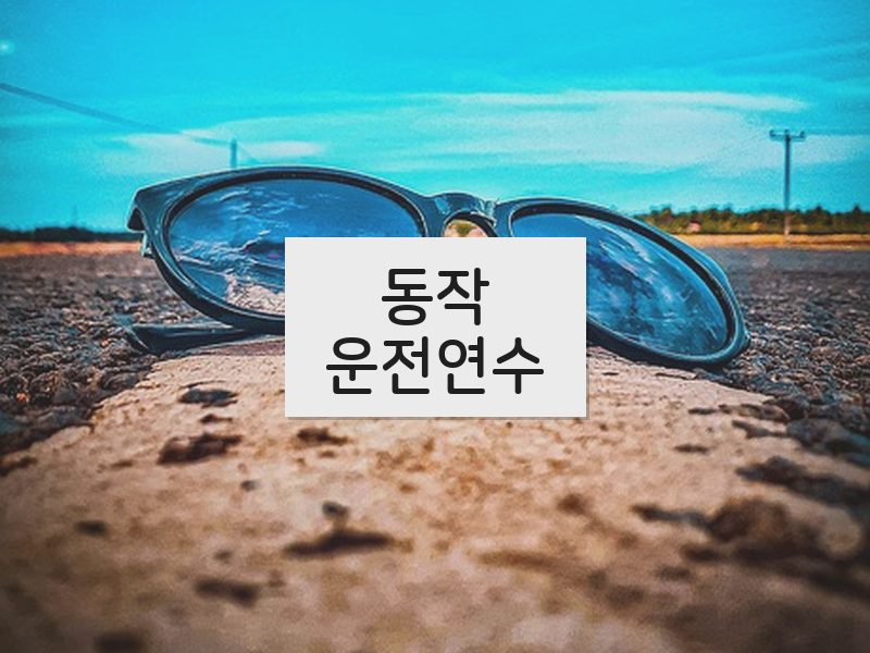 동작운전연수 후기