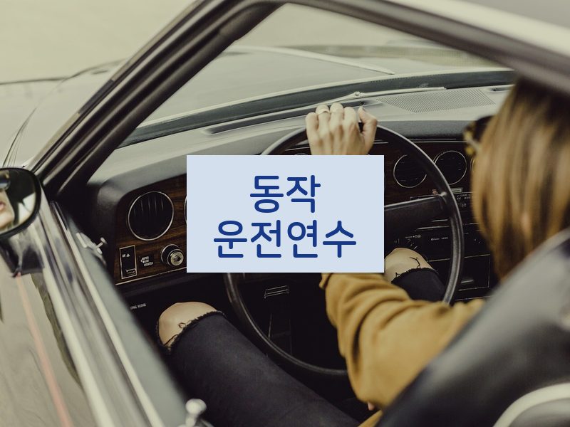 동작운전연수 후기