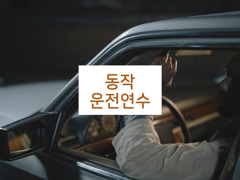 동작운전연수 후기
