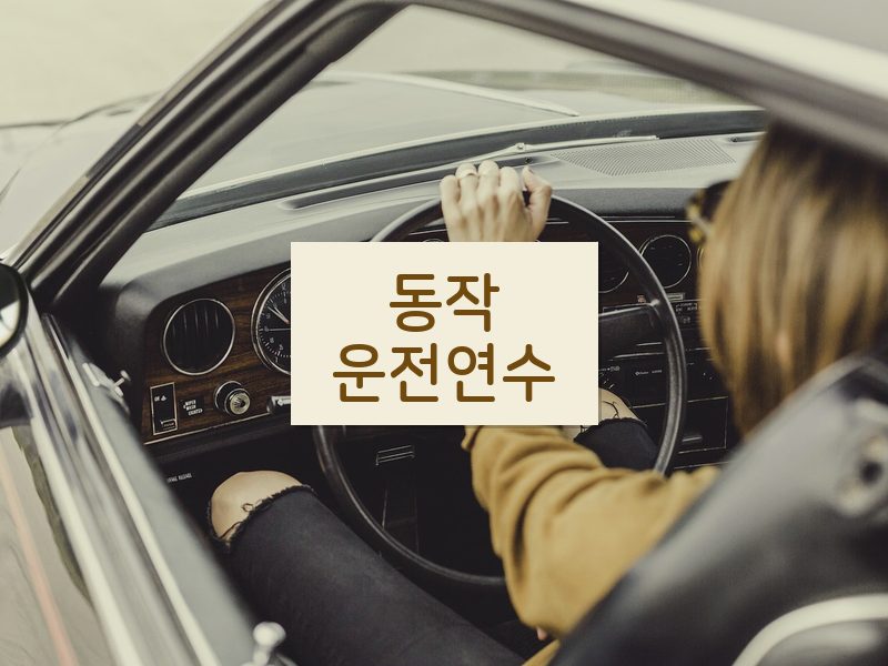 동작운전연수 후기