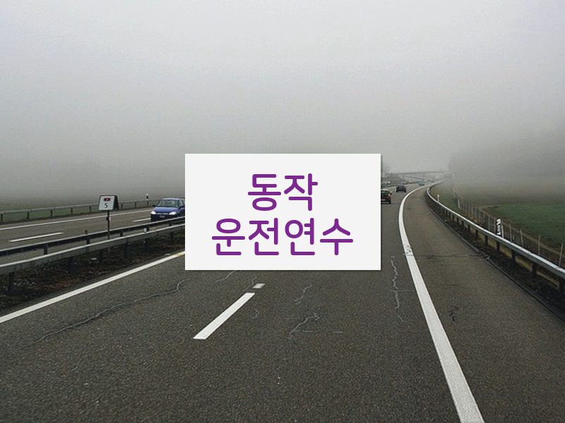 동작운전연수 후기