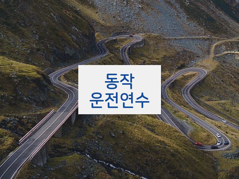 동작운전연수 후기