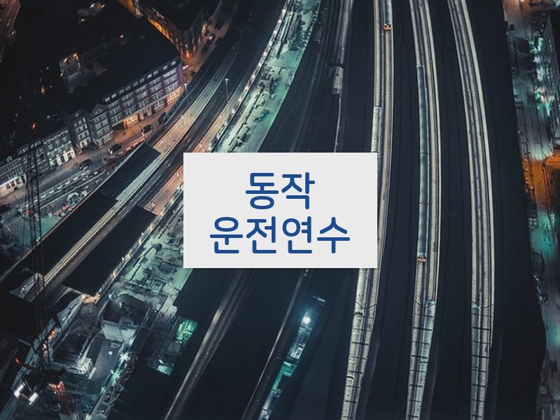 동작운전연수 후기