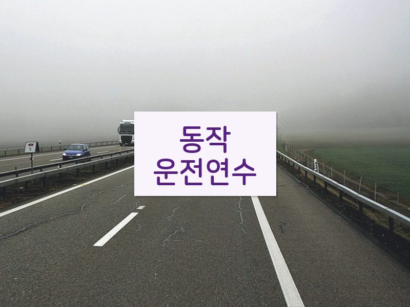 동작운전연수 후기