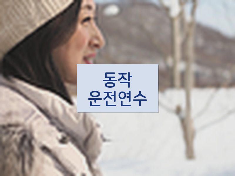 동작운전연수 후기