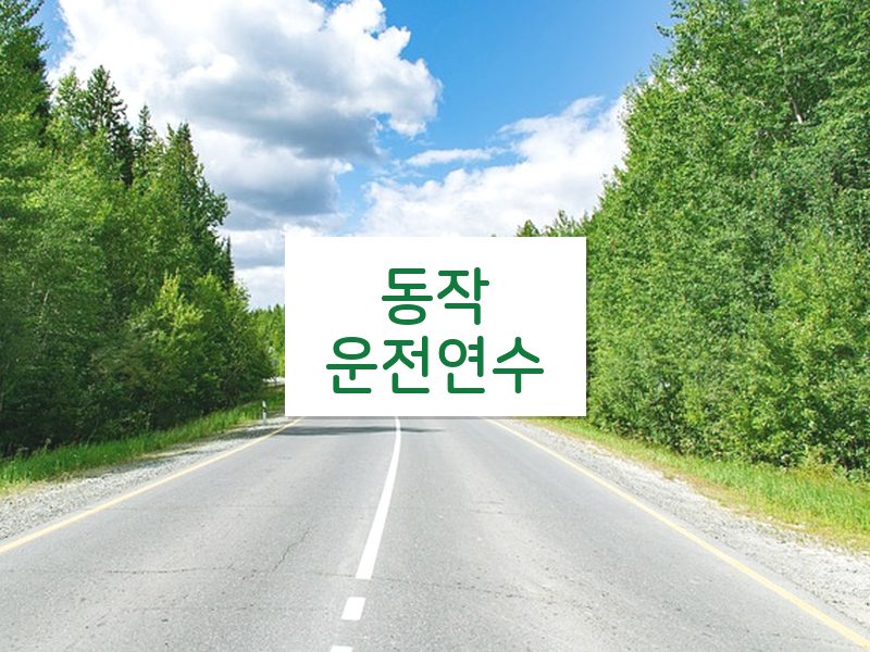 동작운전연수 후기