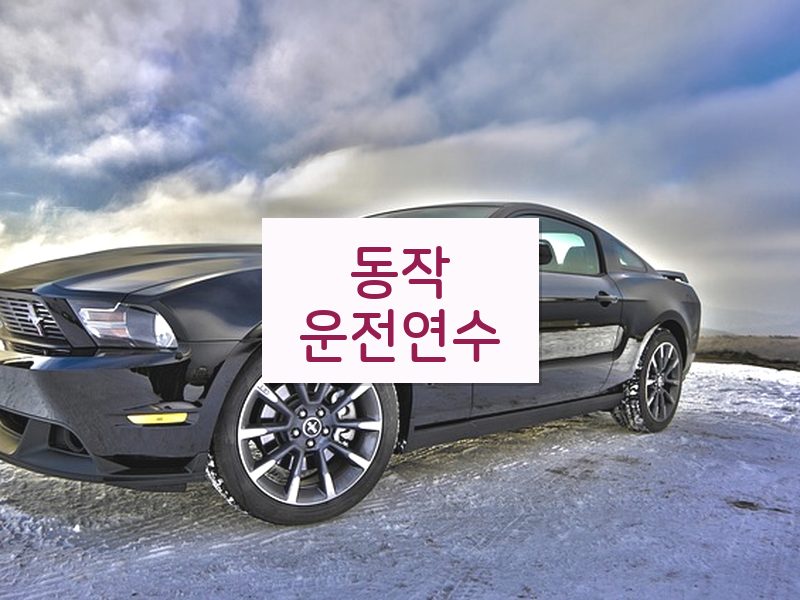 동작운전연수 후기