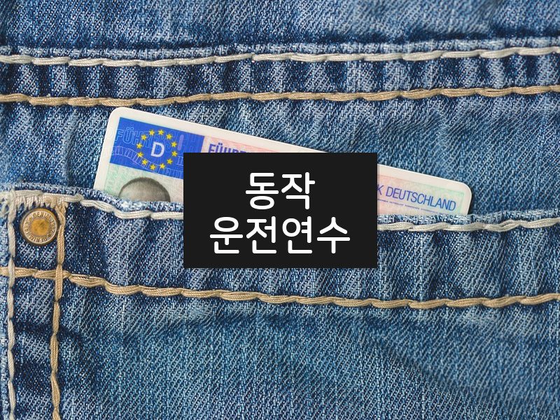 동작운전연수 후기