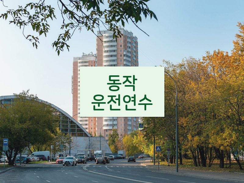 동작운전연수 후기