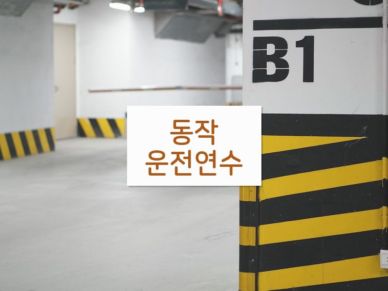 동작운전연수 후기