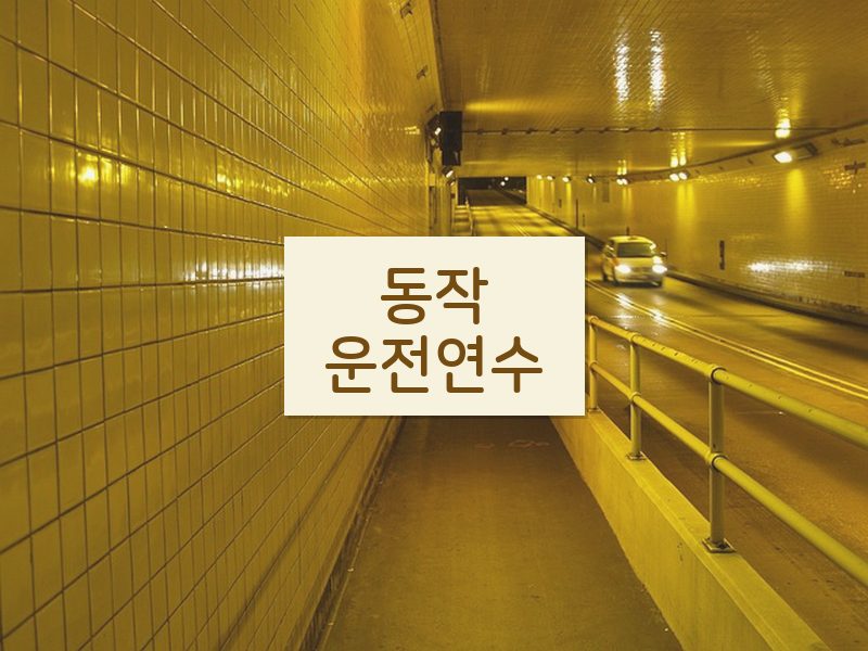 동작운전연수 후기