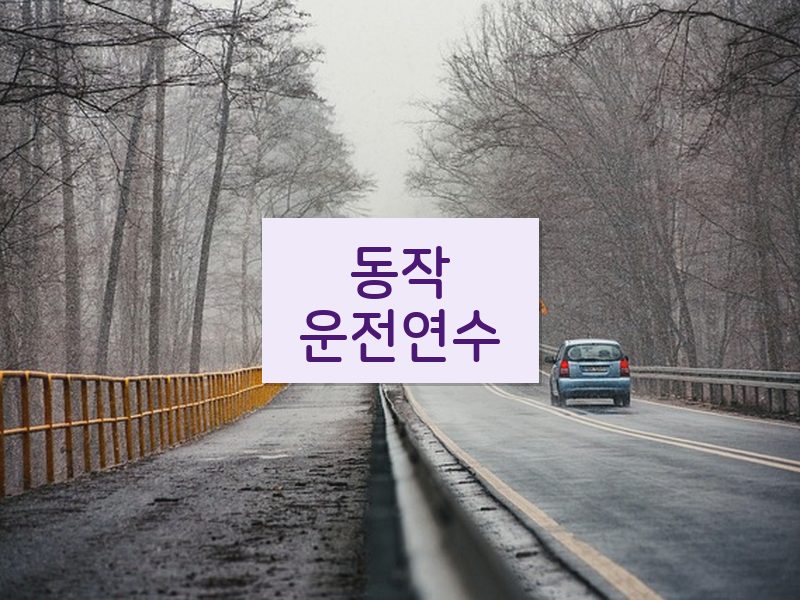 동작운전연수 후기
