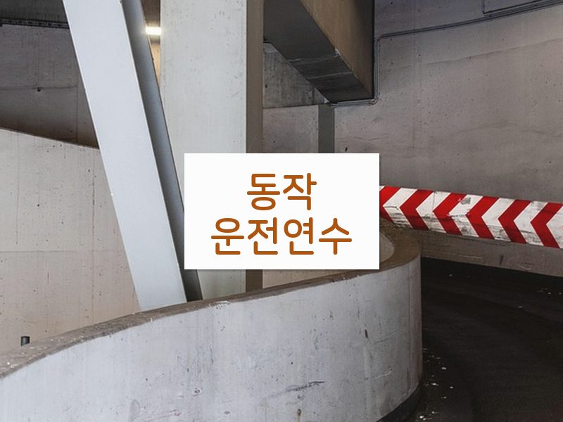동작운전연수 후기