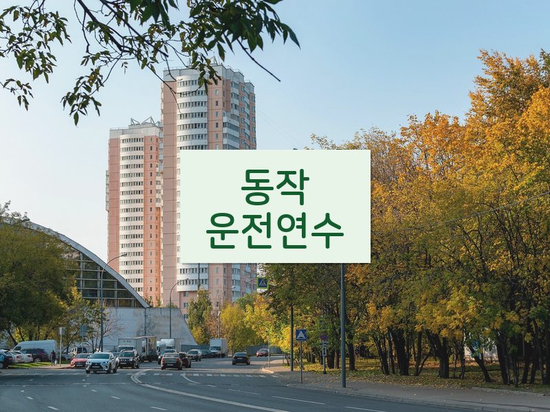 동작운전연수 후기