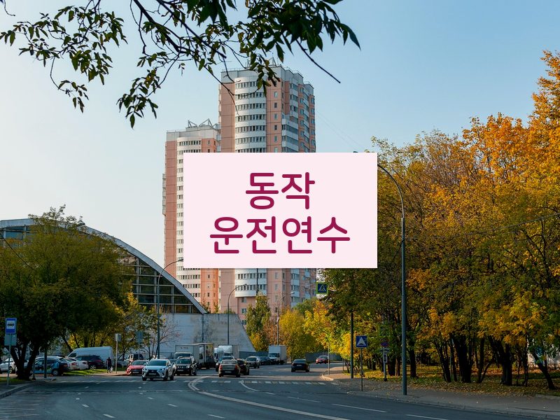 동작운전연수 후기