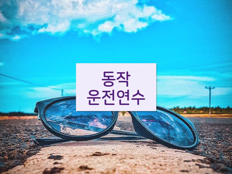 동작운전연수 후기