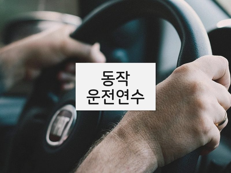 동작운전연수 후기