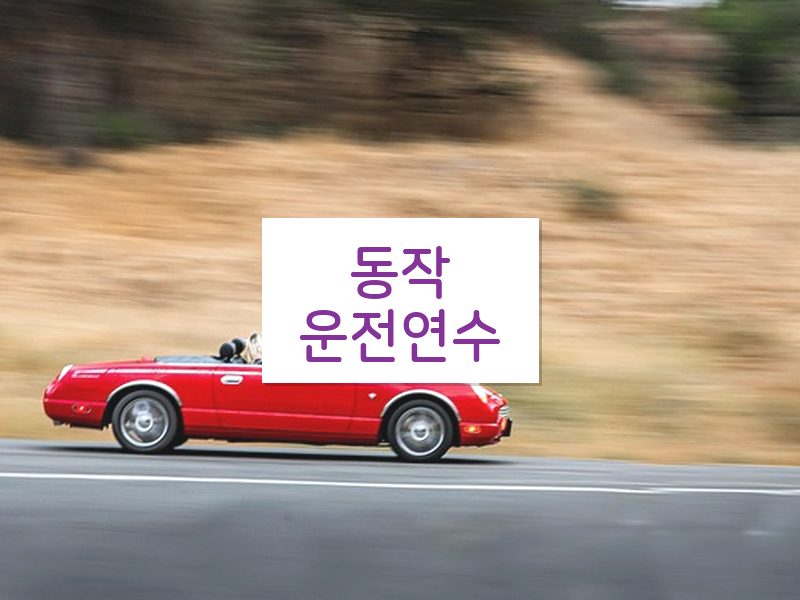 동작운전연수 후기