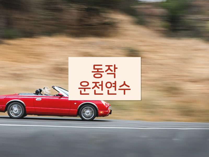 동작운전연수 후기