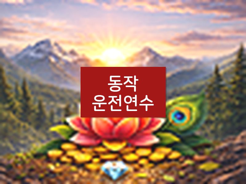 동작운전연수 후기