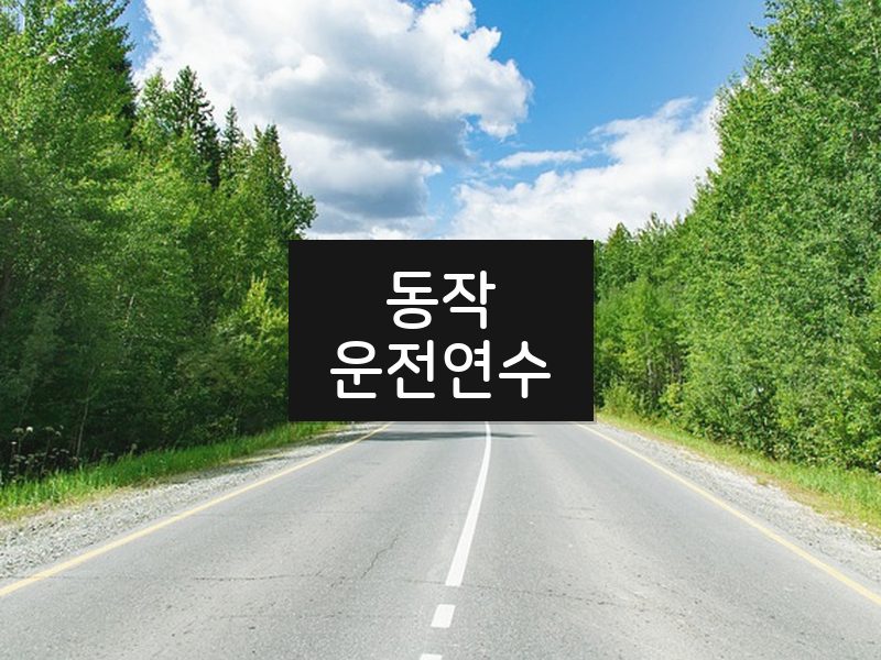 동작운전연수 후기
