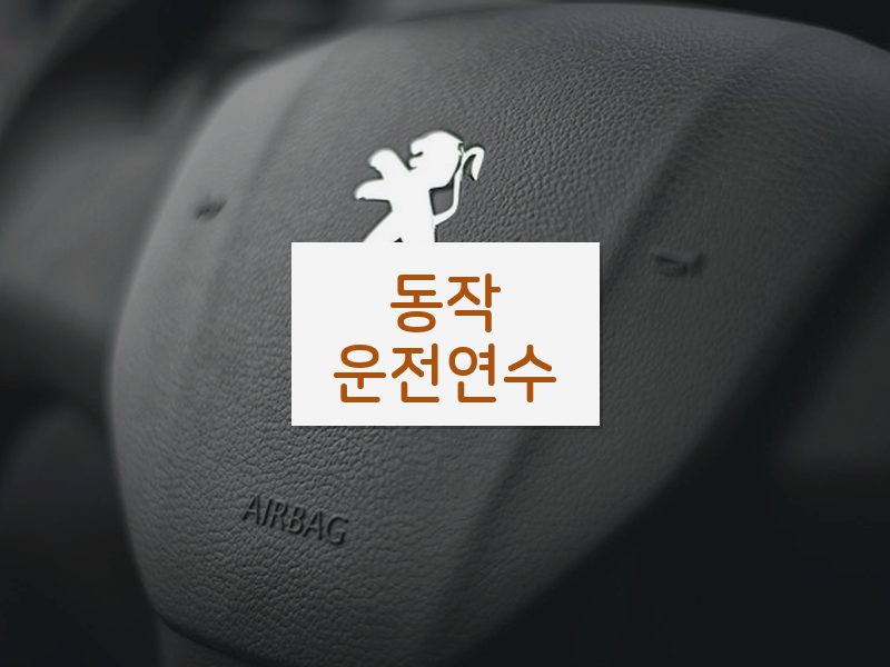 동작운전연수 후기
