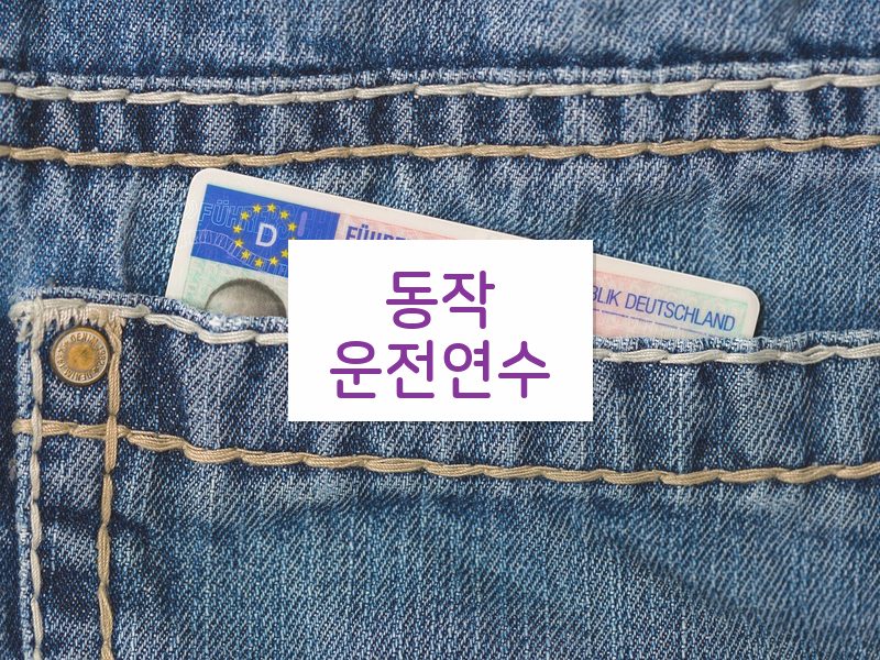 동작운전연수 후기