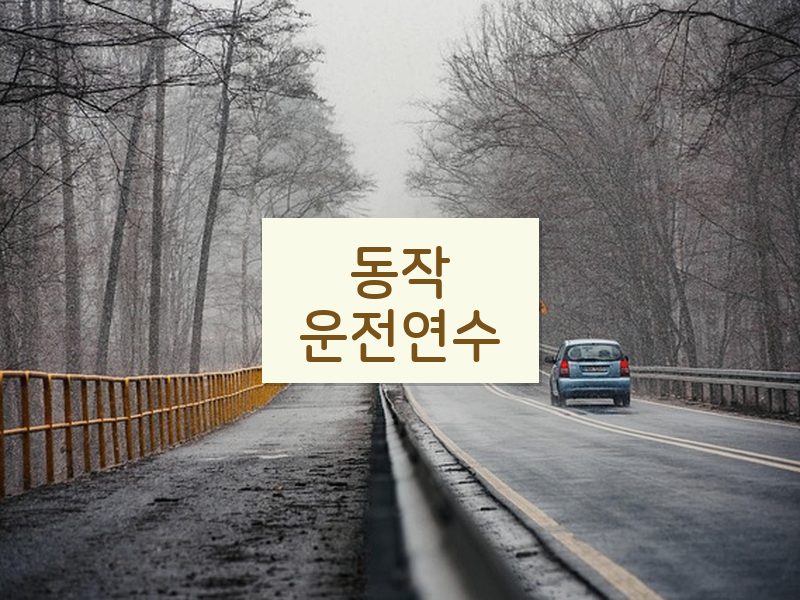 동작운전연수 후기