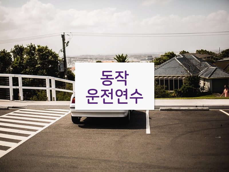 동작운전연수 후기